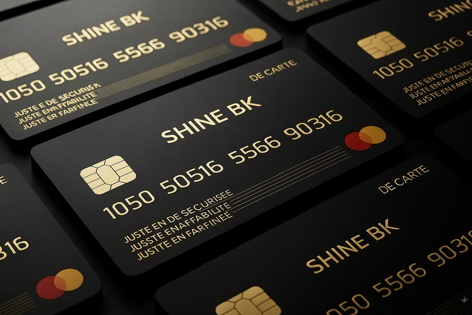 Premium bank cards SHINE BK