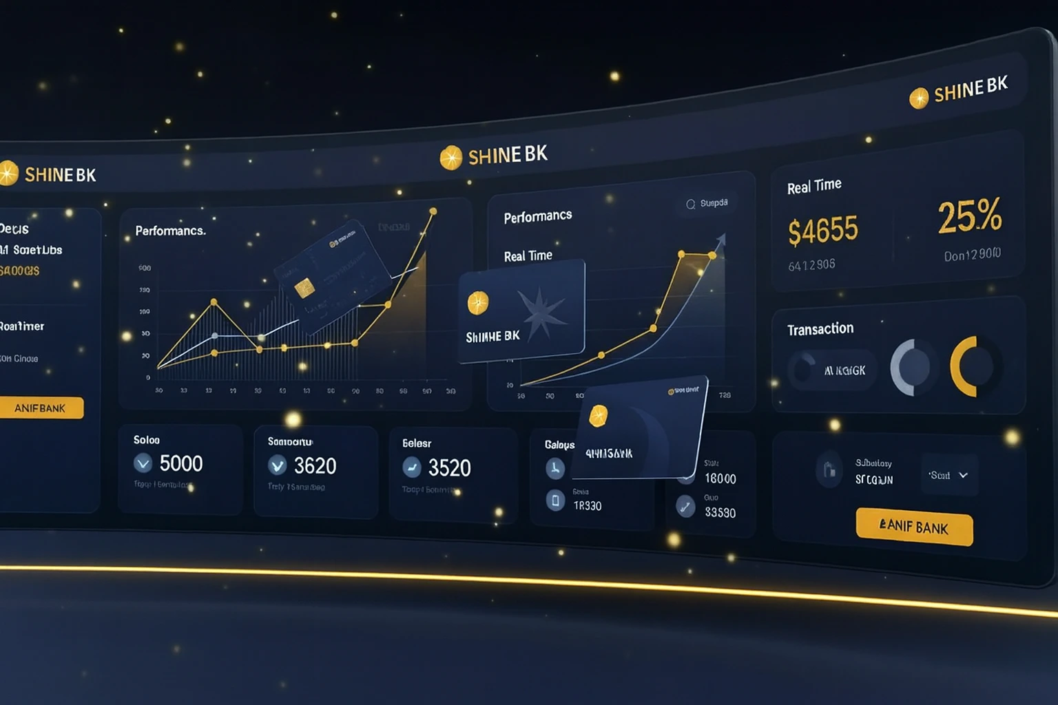 Modern banking interface